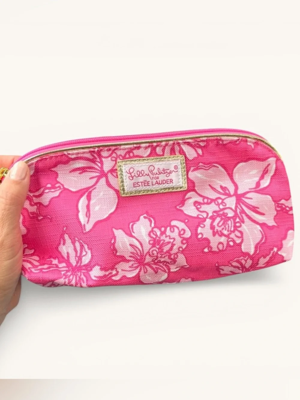 Lilly Pulitzer for Estee Lauder Pink Floral Women's Bag